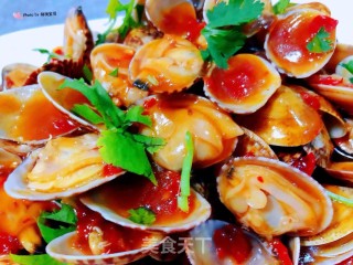 蒜蓉辣炒花甲步骤13