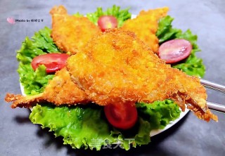 香酥蝴蝶黄花鱼步骤13