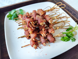 空气炸锅烤金针菇肉卷步骤10