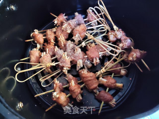 空气炸锅烤金针菇肉卷步骤9