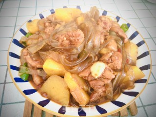鸡肉炖土豆粉条步骤9