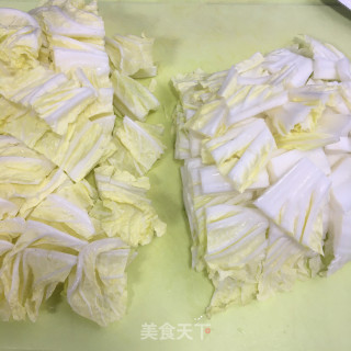 油渣鸡蛋炒白菜步骤1