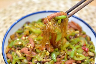 腊肉辣椒炒粉条步骤11