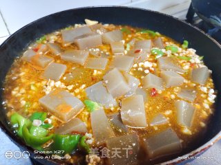 肉末红烧魔芋步骤4 肉末红烧魔芋步骤4