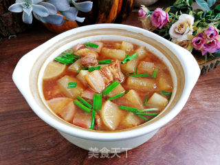 五花肉萝卜煲步骤8