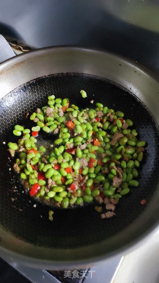 毛豆肉丁步骤7