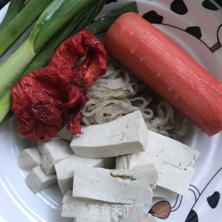 豆腐豆芽炒粉条步骤2