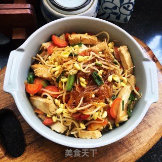 豆腐豆芽炒粉条步骤10