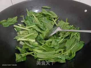 清炒油菜步骤3