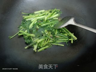 清炒油菜步骤4