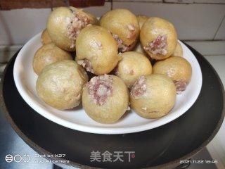 莲藕肉末酿油面筋步骤2 莲藕肉末酿油面筋步骤2