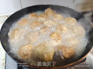 莲藕肉末酿油面筋步骤3 莲藕肉末酿油面筋步骤3