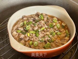 鲜菇鱼滑蒸肉饼  步骤5