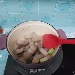 五花肉卤豆皮步骤7
