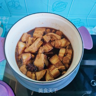 五花肉卤豆皮步骤13