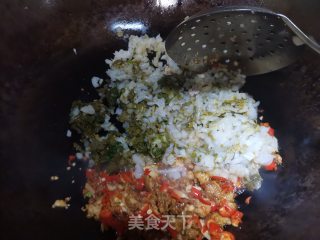 鸡白菜炒肉末（白菜两吃）步骤8