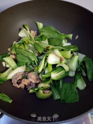 家常炒油菜步骤3