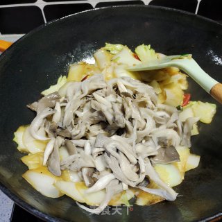 白菜炒蘑菇步骤9