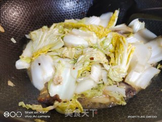 腐乳炒白菜步骤4