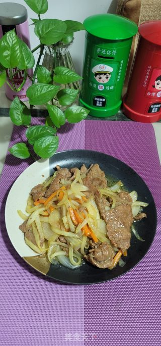 牛肉炒白洋葱步骤11