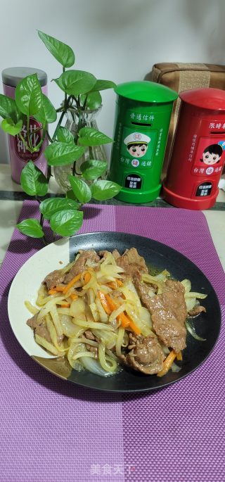 牛肉炒白洋葱步骤12
