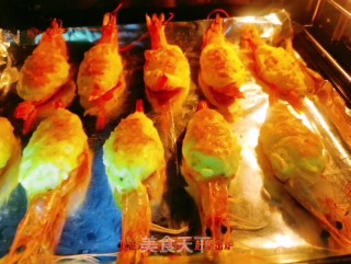 芝士焗虾步骤11