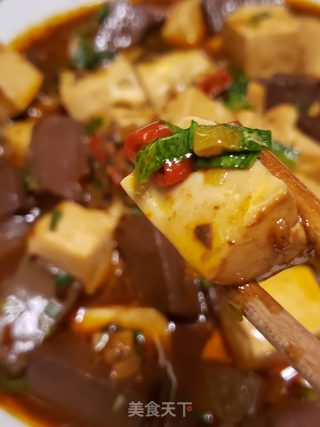 鲜嫩入味鸭血烧豆腐步骤16 鲜嫩入味鸭血烧豆腐步骤16