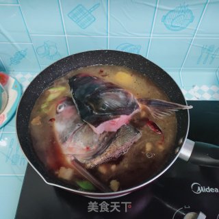 酱烧鱼头步骤12