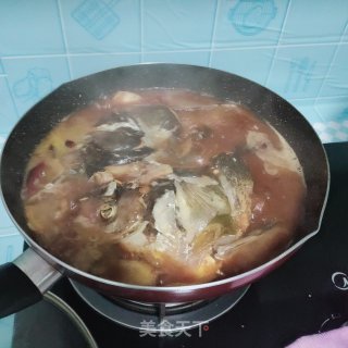 酱烧鱼头步骤16