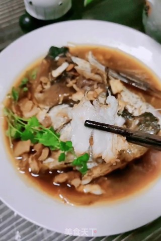 酱烧鱼头步骤18