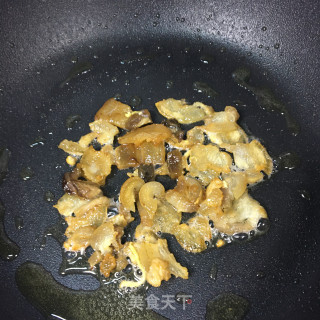 油渣青蒜炒豆皮步骤5 油渣青蒜炒豆皮步骤5