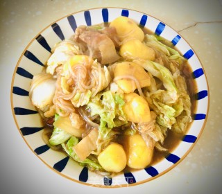 红烧肉白菜炖粉条步骤11