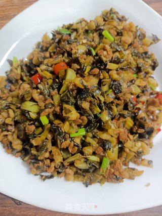 肉末炒酸菜步骤8