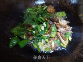 回锅肉炒辣椒步骤8