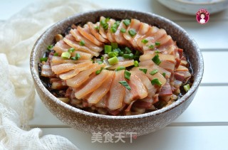 腊肉蒸雪里蕻步骤9