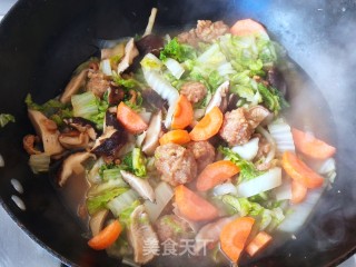 肉丸子炖白菜步骤10