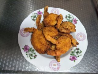 油炸琵琶虾仁步骤5
