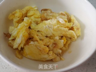青菜炒鸡蛋步骤6