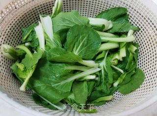 青菜炒鸡蛋步骤5