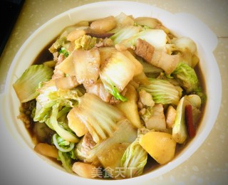 红烧肉白菜炖土豆步骤10