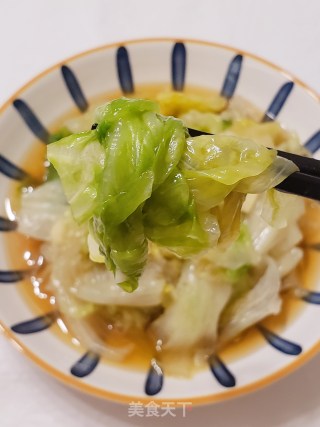 鸡汁蚝油圆生菜步骤8