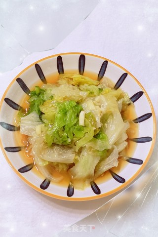 鸡汁蚝油圆生菜步骤9
