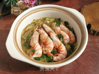 红虾白菜粉丝汤步骤9 红虾白菜粉丝汤步骤9