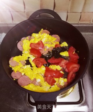 鸡蛋火腿步骤3