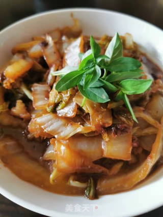 肉末酱香白菜步骤7