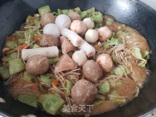 梅豆丸子炖粉条步骤6