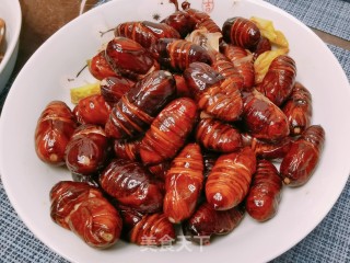 葱烧茧蛹步骤10