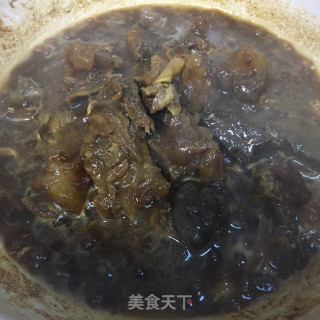 牛筋腐竹煲白菜步骤4