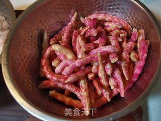 排骨炖黄金勾豆角步骤2