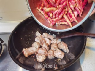 排骨炖黄金勾豆角步骤9